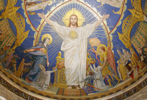 Photo de la mosaïque du Cœur de Jésus de la Basilique du Sacré-Cœur