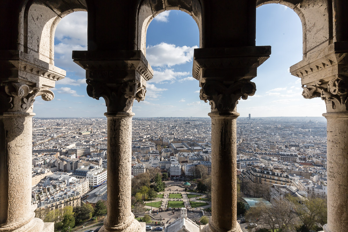 Vue de Paris depuis le dôme du Sacré-Coeur de Montmartre