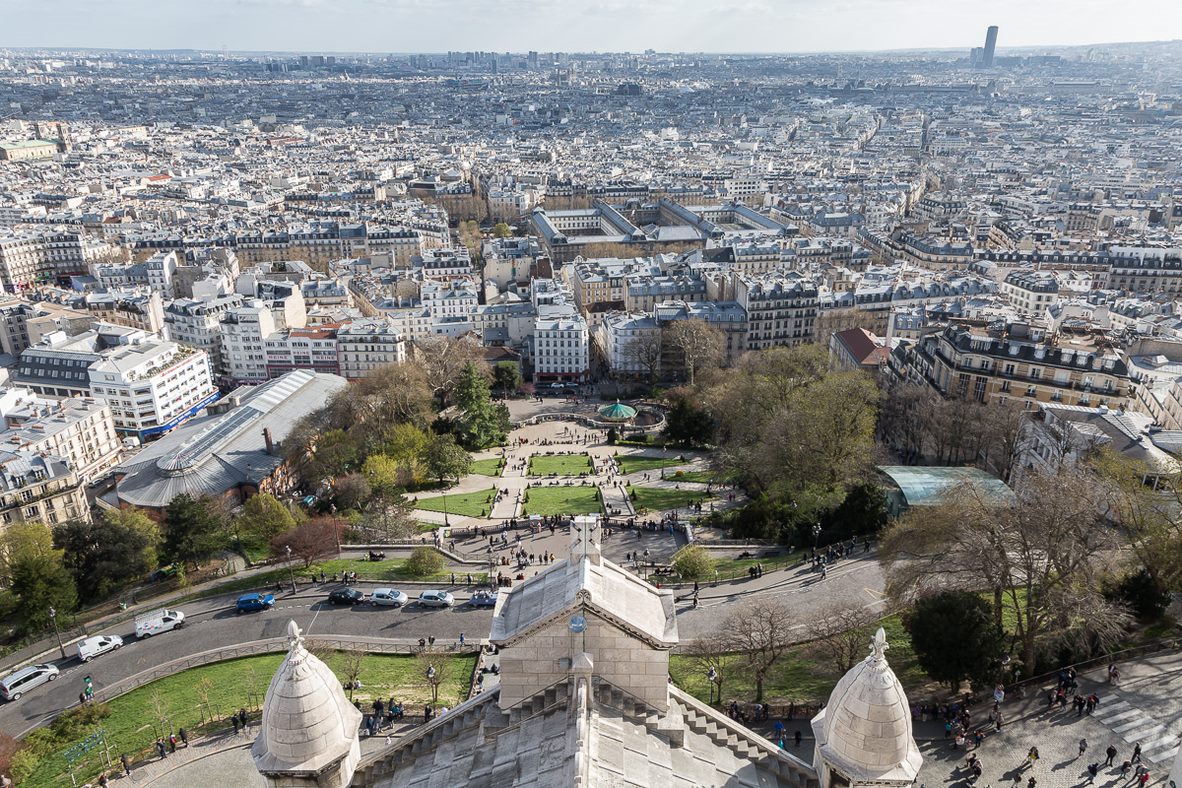 La vue de Paris depuis la basilique